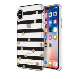 【取扱終了製品】[docomo Select] Kate Spade iPhone XS katespade/border〔ケートスペード〕