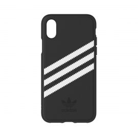 [au+1 Collection Select] adidas Originals Moulded Case for iPhone X Black/White〔アディダス〕