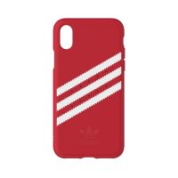 [au+1 Collection Select] adidas Originals Moulded Case for iPhone X Red/White〔アディダス〕