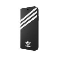 【取扱終了製品】[au+1 Collection Select] adidas Originals SAMBA Book Case iPhone XS Max Black/White〔アディダス〕