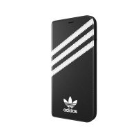 【取扱終了製品】[au+1 Collection Select] adidas Originals SAMBA Book Case iPhone XR Black/White〔アディダス〕