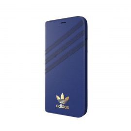 【取扱終了製品】[au+1 Collection Select] adidas Originals SAMBA Book Case iPhone XR night indigo〔アディダス〕