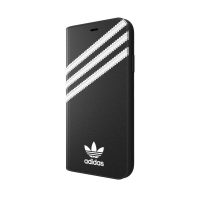 【取扱終了製品】[au+1 Collection Select] adidas Originals SAMBA Book Case iPhone XS Black/White〔アディダス〕