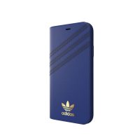 【取扱終了製品】[au+1 Collection Select] adidas Originals SAMBA Book Case iPhone XS night indigo〔アディダス〕