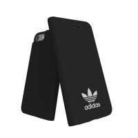 【取扱終了製品】adidas Originals Booklet iPhone 8 Black〔アディダス〕