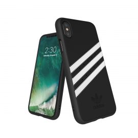 【取扱終了製品】adidas Originals Gazelle Moulded Case iPhone X Black/White〔アディダス〕