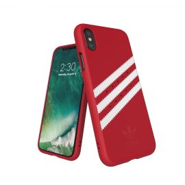 【取扱終了製品】adidas Originals Gazelle Moulded Case iPhone X Royal Red/White〔アディダス〕