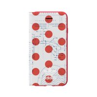 adidas Originals 70S Booklet Case iPhone 8 Red/White〔アディダス〕