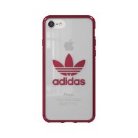 adidas Originals Clear Case iPhone 8 Burgundy Logo〔アディダス〕