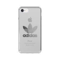 【取扱終了製品】adidas Originals Clear Case iPhone 8 Silver Logo〔アディダス〕