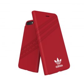 adidas Originals Gazelle Booklet Case iPhone 8 Plus Royal Red/White〔アディダス〕