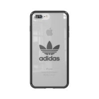 adidas Originals Clear Case iPhone 8 Plus Gunmetal Logo〔アディダス〕