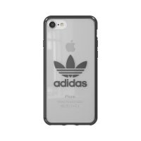 【取扱終了製品】adidas Originals Clear Case iPhone 8 Gunmetal Logo〔アディダス〕