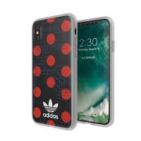 adidas Originals 70S Clear Case iPhone X Red/White〔アディダス〕