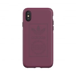 【取扱終了製品】adidas Originals TPU Hard iPhone X Techink Maroon〔アディダス〕