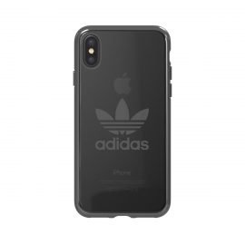 【取扱終了製品】adidas Originals Clear Case iPhone X Gunmetal Logo〔アディダス〕