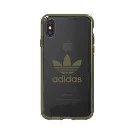 adidas Originals Clear Case iPhone X Military Green Logo〔アディダス〕