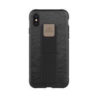 【取扱終了製品】adidas Performance Grip Case iPhone X Black/Gold Metallic〔アディダス〕