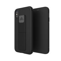 【取扱終了製品】adidas Performance Folio Grip Case iPhone X Black〔アディダス〕