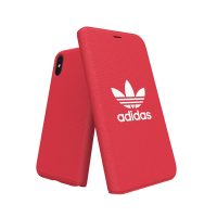 【取扱終了製品】adidas Originals adicolor Booklet Case iPhone X Red〔アディダス〕