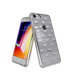 【取扱終了製品】adidas Originals Clear case iPhone 8 Trefoils Silver logo〔アディダス〕