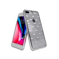 adidas Originals Clear case iPhone 8 Plus Trefoils Silver〔アディダス〕