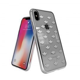 【取扱終了製品】adidas Originals Clear case iPhone X Trefoils Silver logo〔アディダス〕