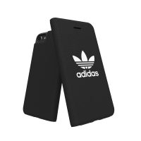 【取扱終了製品】adidas Originals adicolor Booklet Case iPhone 8 Black〔アディダス〕