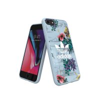 【取扱終了製品】adidas Originals Floral Snap case iPhone 8 Ash Grey〔アディダス〕