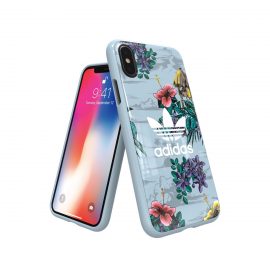 【取扱終了製品】adidas Originals Floral Snap case iPhone X Ash Grey〔アディダス〕