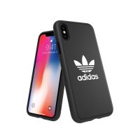 【取扱終了製品】adidas Originals TPU Moulded Case BASIC iPhone X Black/White〔アディダス〕