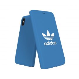 【取扱終了製品】adidas Originals TPU Booklet Case BASIC iPhone X Bluebird/White〔アディダス〕