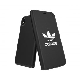 【取扱終了製品】adidas Originals TPU Booklet Case BASIC iPhone X Black/White〔アディダス〕