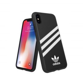 【取扱終了製品】adidas Originals Moulded Case SAMBA iPhone X Black/White〔アディダス〕