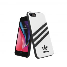 【取扱終了製品】adidas Originals Moulded Case SAMBA iPhone 8 White/Black〔アディダス〕