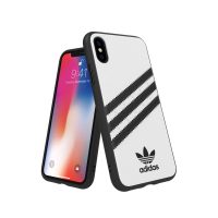 【取扱終了製品】adidas Originals Moulded Case SAMBA iPhone X White/Black〔アディダス〕