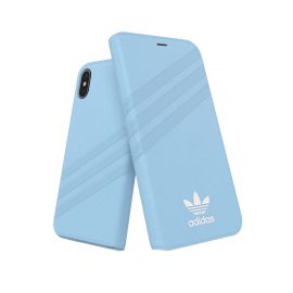 【取扱終了製品】adidas Originals Booklet Case GAZELLE iPhone X Blue〔アディダス〕