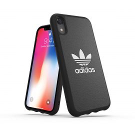 【取扱終了製品】adidas Originals TPU Moulded Case BASIC iPhone XR Black/White〔アディダス〕