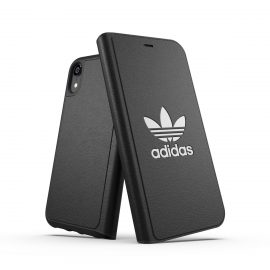 adidas Originals TPU Booklet Case BASIC iPhone XR Black/White〔アディダス〕