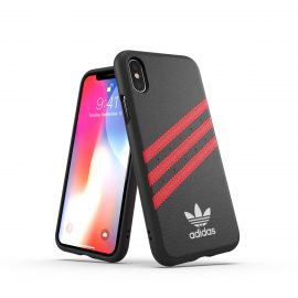 【取扱終了製品】adidas Originals Moulded Case SAMBA iPhone XS Black/Red〔アディダス〕