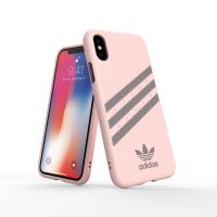 【取扱終了製品】adidas Originals Moulded Case SAMBA iPhone XS Pink/Grey〔アディダス〕