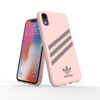 【取扱終了製品】adidas Originals Moulded Case SAMBA iPhone XR Pink/Grey〔アディダス〕