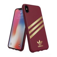 【取扱終了製品】adidas Originals Moulded Case SAMBA iPhone XS Max Burgandy〔アディダス〕