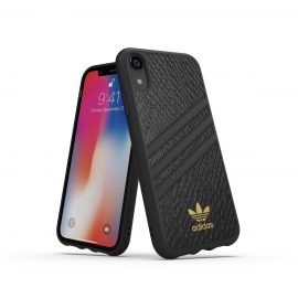 【取扱終了製品】adidas Originals Moulded Case SAMBA WOMAN iPhone XR Black〔アディダス〕