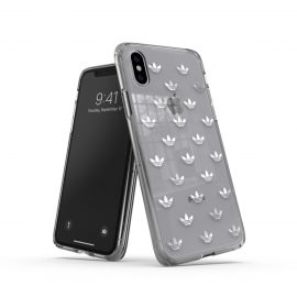 【取扱終了製品】adidas Originals Clear Case SS19 iPhone XS Silver〔アディダス〕