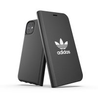 【取扱終了製品】adidas Originals Booklet Case BASIC FW19 iPhone 11 BK/WH〔アディダス〕