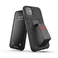 【取扱終了製品】adidas Performance Grip case FW19 for iPhone 11 BK/RD〔アディダス〕