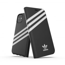 【取扱終了製品】adidas Originals Booklet Case SAMBA FW19 iPhone 11 BK/WH〔アディダス〕