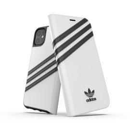 【取扱終了製品】adidas Originals Booklet Case SAMBA FW19 iPhone 11 WH/BK〔アディダス〕