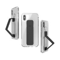 【取扱終了製品】clckr CLEAR GRIPCASE Foundation iPhone XS Clear/Black〔クリッカー〕